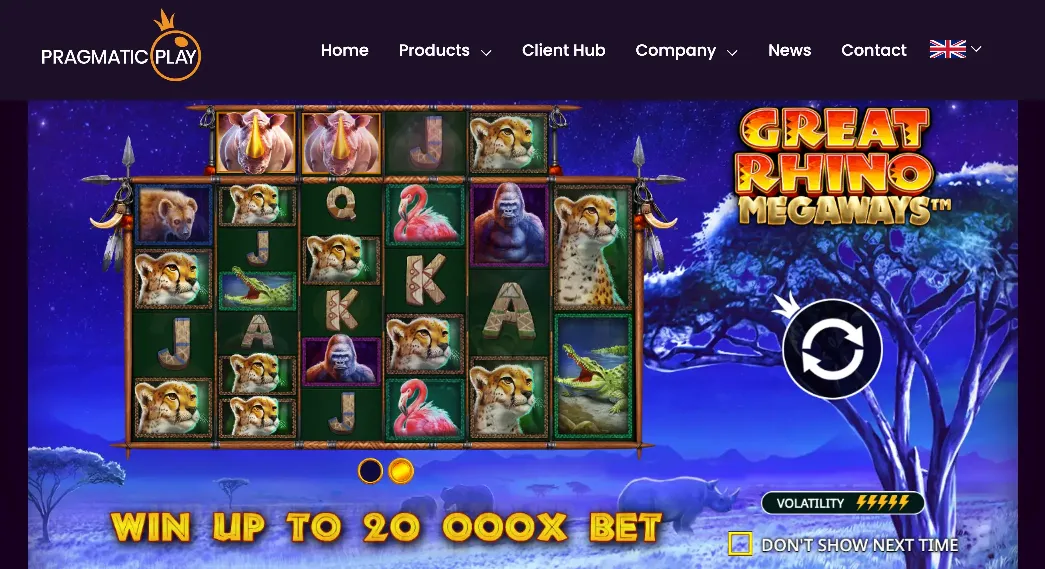 Great Rhino Megaways on Pragmatic Play Site